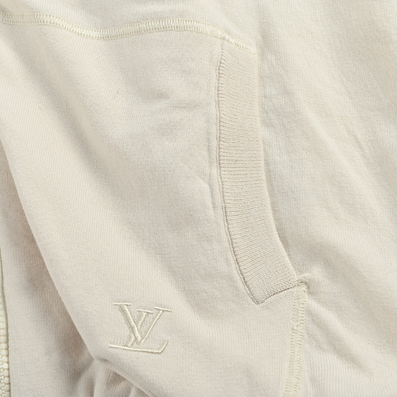 Louis Vuitton Gold Zip Pull Clean Bomber Jacket – Ecru