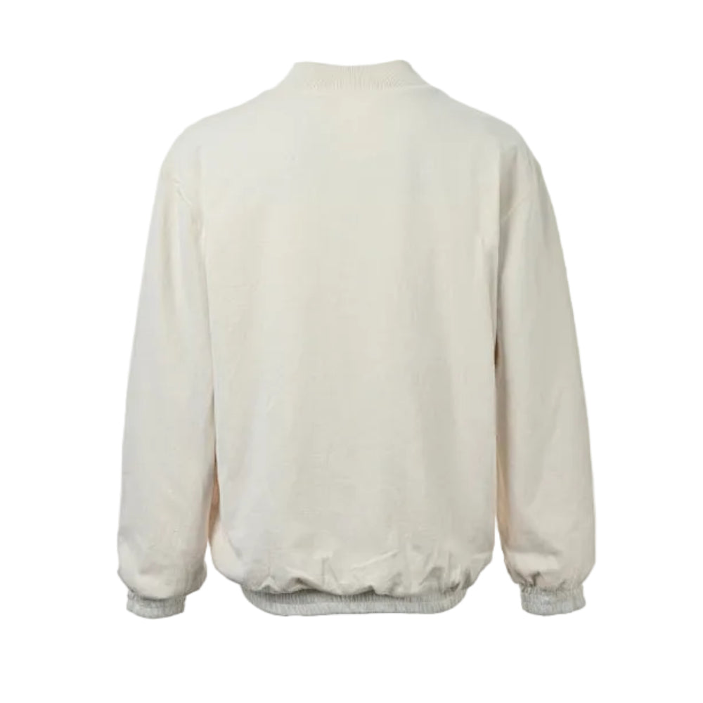Louis Vuitton Gold Zip Pull Clean Bomber Jacket – Ecru
