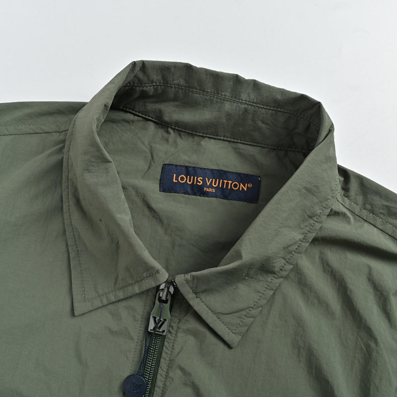 Louis Vuitton Utility Zip Overshirt Jacket – Olive