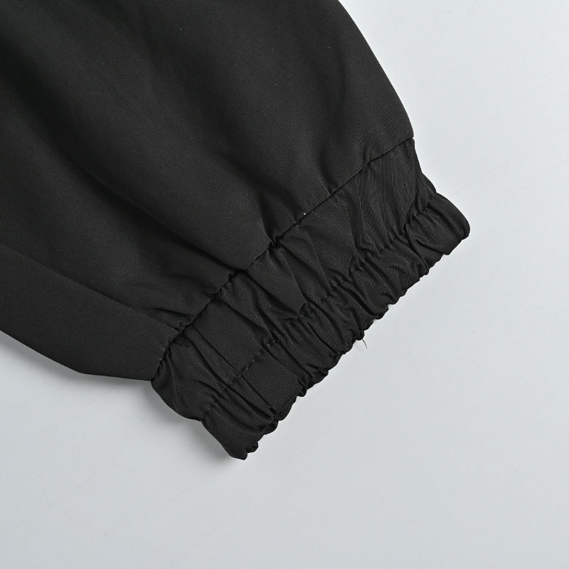 Louis Vuitton Leather Panel Hybrid Zip Jacket – Black