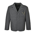 Louis Vuitton Pearl Chain Brooch Workwear Blazer – Charcoal