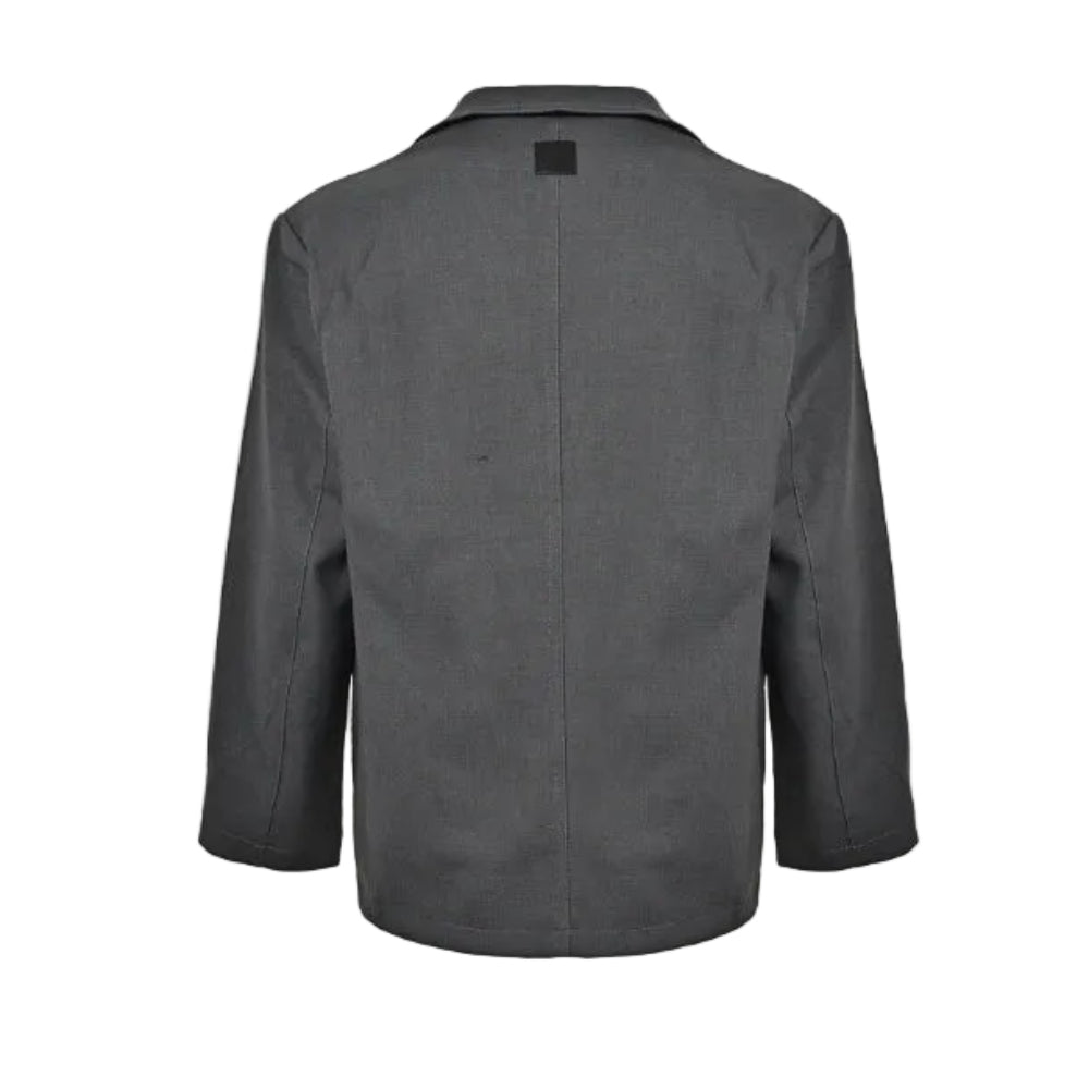 Louis Vuitton Pearl Chain Brooch Workwear Blazer – Charcoal
