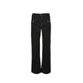 Gucci Black Straight Denim Pants with Horsebit Detail