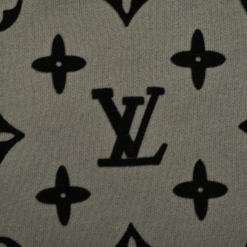 Louis Vuitton Allover Monogram Jacquard Crewneck Sweatshirt – Olive Grey