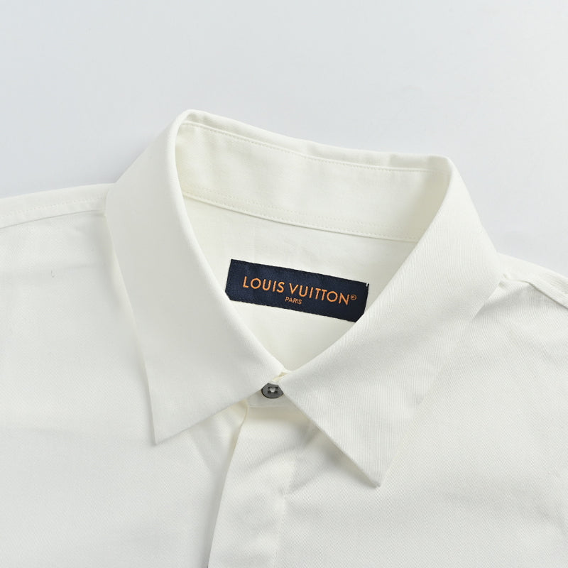 Louis Vuitton Clean Concealed Placket Overshirt – Off-White