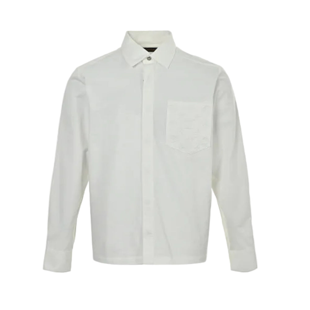 Louis Vuitton Clean Concealed Placket Overshirt – Off-White