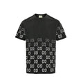Gucci Black Half-Body GG Monogram Graphic Tee