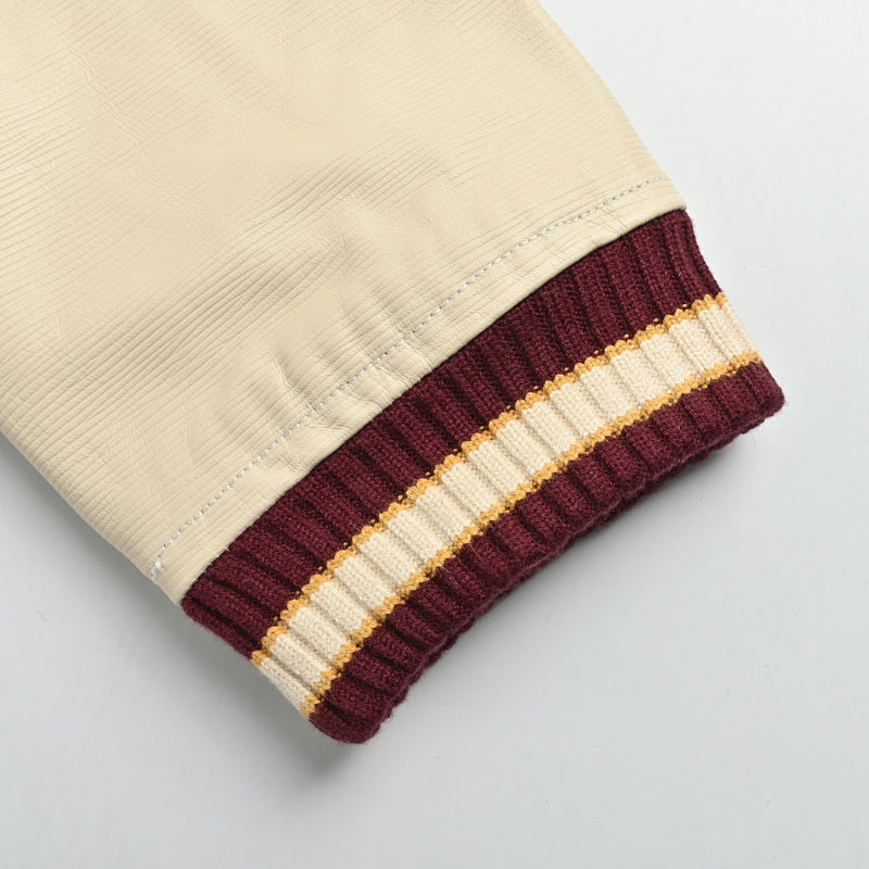 Louis Vuitton Japanese Letterman Varsity Jacket – Burgundy / Cream